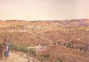 william holman hunt,o.m.,r.w.s The Plain of Rephaim from Mount Zion (mk46) Sweden oil painting artist